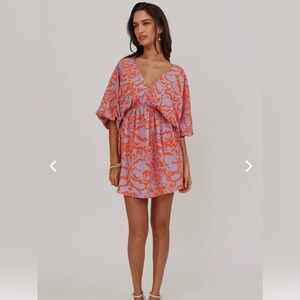 Vibrant Pink and Orange Dress